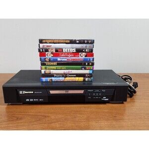 Emerson DVD/CD Player Model EWD7002 + Lot Of 10 DVDs No Remote ~ Tested Working